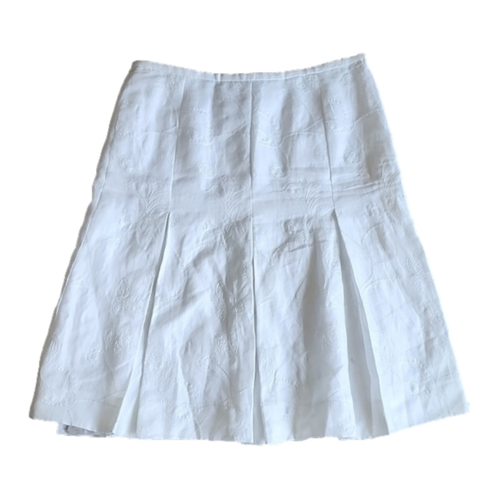BIANCA Nygard vintage white a line skirt 10